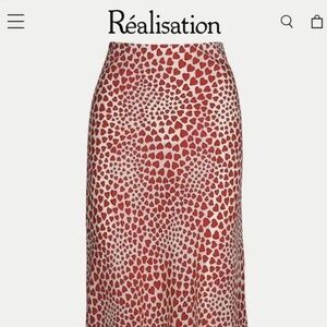 Réalisation Par Silk Hearts Midi Skirt